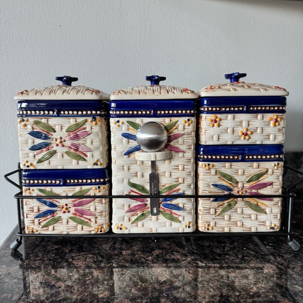 Temptations by Tara Old World Basketweave Configurable Stackable Canisters Base